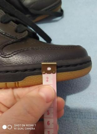 Шкіряні кросівки снікерси nike dunk sky hi hidden wedge shoes essential black gum 644877-0149 фото