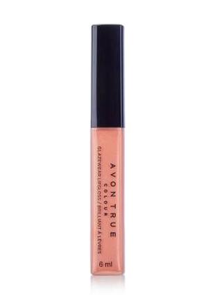 Ультра сияющий блеск для губ avon true color glazewear lip gloss телесный/nude, 6 мл1 фото