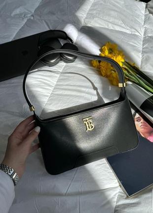 Сумка burberry leather tb shoulder bag "black"