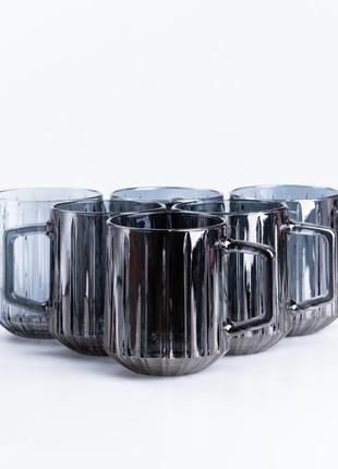 Набір чашок скляних lirmartur 6 штук по 310 мл3 фото