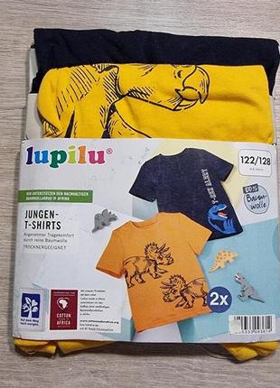 Трикотажна футболка для хлопчика lupilu 122/128