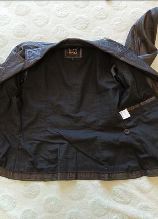 Кожаная куртка пиджак размер xs-s натуральная кожа9 фото