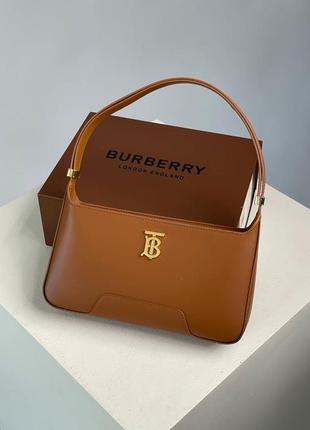 Сумка burberry leather tb shoulder bag "brown"