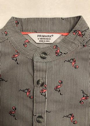 Рубашка primark 12-18 месяцев 86см для мальчика2 фото