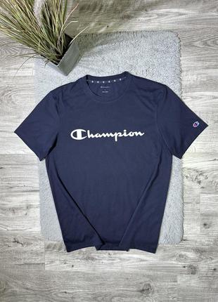 Оригинальная, спортивная футболка от бренда “champion - big logo”1 фото