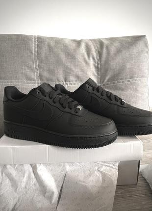 Nike air force 1 44 43 42 41black af1 one чорні найк ейр форс ван