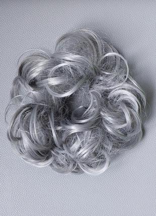 Женская резинка шиньйон из синтетических волос для пучка,объёма,2 фото