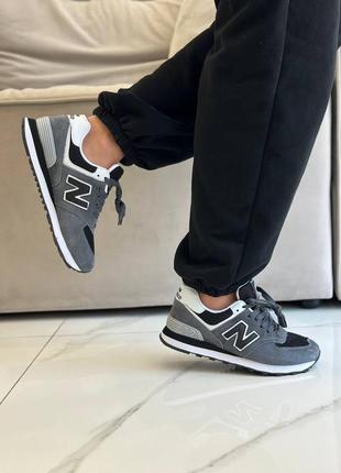 Жіночі кросівки сірі new balance 574 grey5 фото