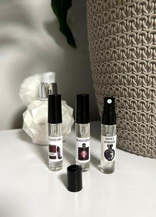 Набір ароматів 3 шт good girl, black opium, devil's intrigue