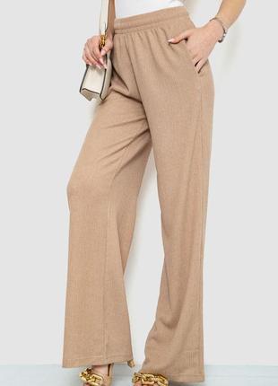 Літні брюки палацо з тканини жатка вільного крою кльош прямі широкі2 фото
