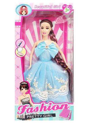 Дитяча лялька "fashion pretty girl" ye-78(blue) в святковій сукні