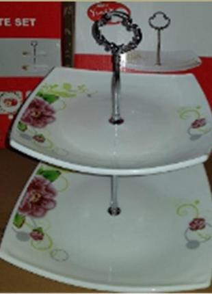 Гірка-фруктовниця 2ярусна прямокутна