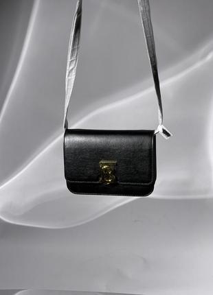 Сумка burberry calfskin mini tb bag black5 фото