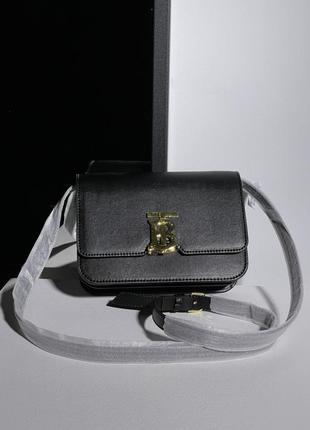 Сумка burberry calfskin mini tb bag black4 фото