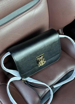 Сумка burberry calfskin mini tb bag black7 фото