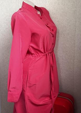 Красивое длинное платье платья розового цвета4 фото