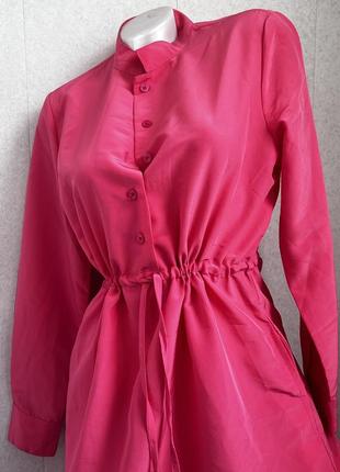 Гарна довга сукня плаття рожевого кольору7 фото