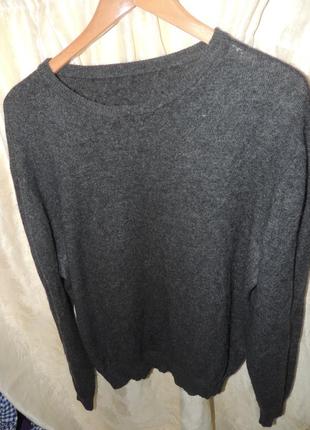Серый кашемировый свитер-джемпер cashmere из 100% кашемира хл 52-544 фото