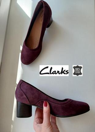 Туфлі clarks натуральна замша та шкіра1 фото