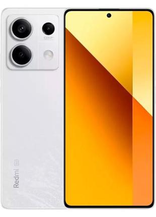 Смартфон xiaomi redmi note 13 5g 6/128gb white nfc, 108+8+2/16мп, dimensity 6080, amoled 6.67", 5000 маг