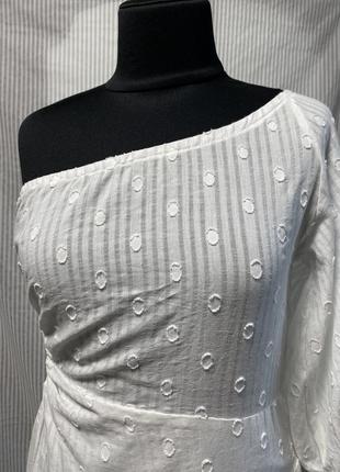 Женское длинное платье на одно плечо shein2 фото