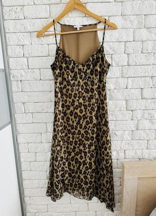 Тигровое легкое платье kookai