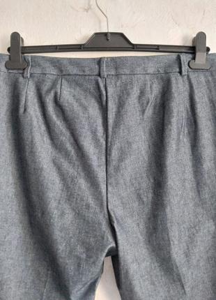Новые женские брюки marks &amp; spencer u916 xl 50р., синие, хлопок с вискозой6 фото