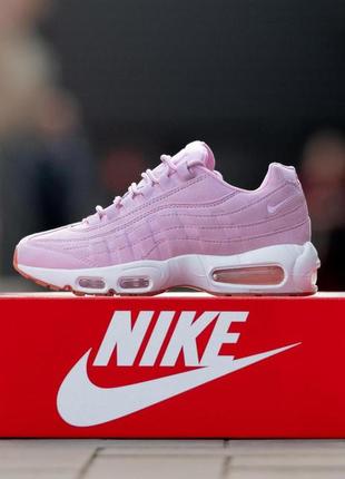 Женские кроссовки nike air max 95 pink розовые стильные спортивные кроссовки найк весна лето