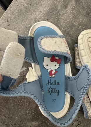 Летние босоножки, сандалии детские hello kitty6 фото