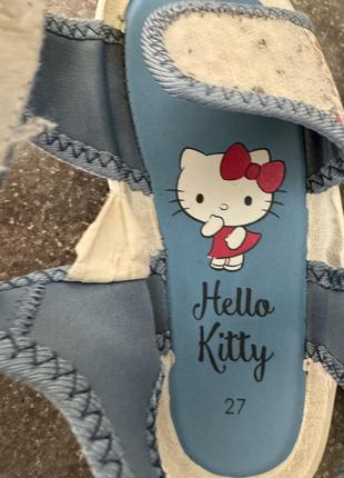 Летние босоножки, сандалии детские hello kitty2 фото