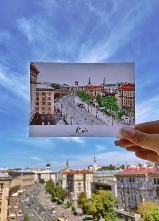 Postcard: khreshchatyk street, kyiv2 фото