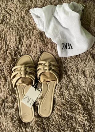 Шлепанцы zara