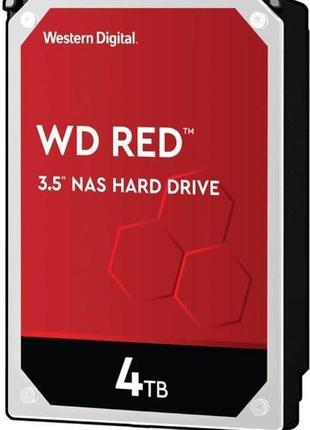 Жорстку диск 3.5" 4tb western digital red nas, sata 3, 5400rpm...