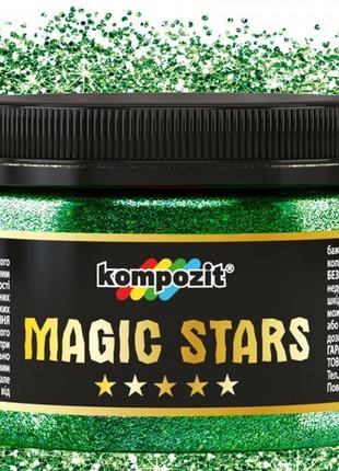 Гліттер сухий ізумруд 60г magic stars "kompozit"