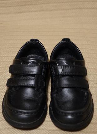 Комфортные черные кожаные полуботинки clarks англия 25 1/2 р.3 фото