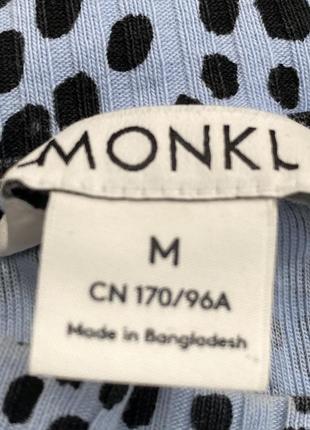 Новый хлопковый топ футболка под горло monki m данная 🇩🇰2 фото