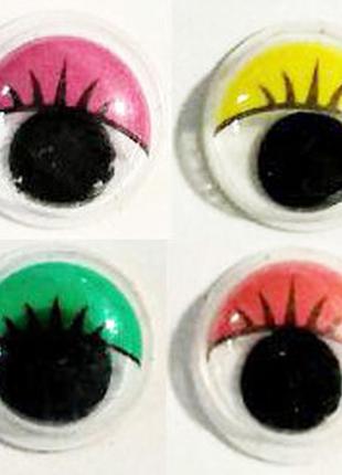 Оченята декоративні кольорові в асортименті (діаметр 1,0 см) 1шт