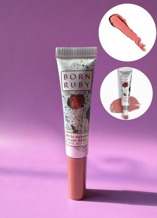 Рідкі румʼяна born ruby oh-so-natural blush drops: peach charmeuse