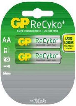 Акумулятори gp batteries aa (r6) 2100mah nimh 2шт recyko+ (gp2...
