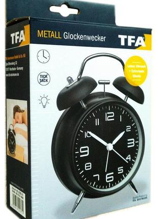 Будильник (аналогові годинник) tfa sweep, black2 фото