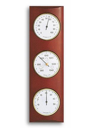 Барометр з гігрометром і термометром tfa classic червоне дерев...