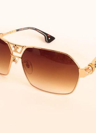 Окуляри chrome hearts dixon yo gold brown