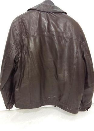 Куртка шкіряна , 60 р. з норковим коміром2 фото