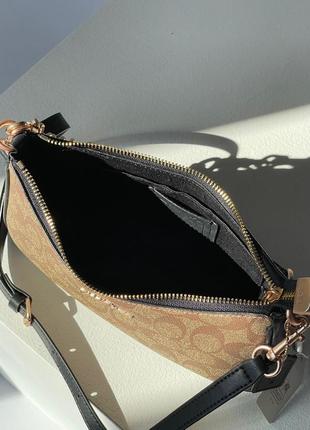 Сумка клатч premium coach teri shoulder bag in signature canvas9 фото