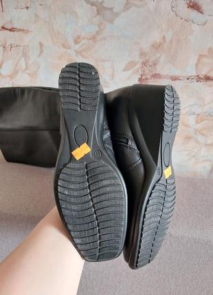 Кожаные демисезонные ботинки сапоги soleflex 39р5 фото