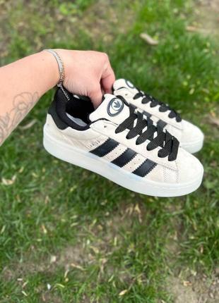 Adidas campus 00s beige black2 фото