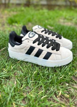 Adidas campus 00s beige black3 фото