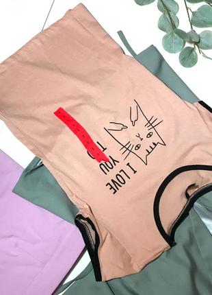 ⏺ продана стильная розовая футболка с котиком р.s2 фото