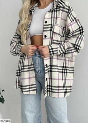 Рубашка женская в клетку