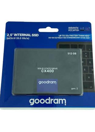 Новий накопичувач ssd 2.5" 512 gb goodram